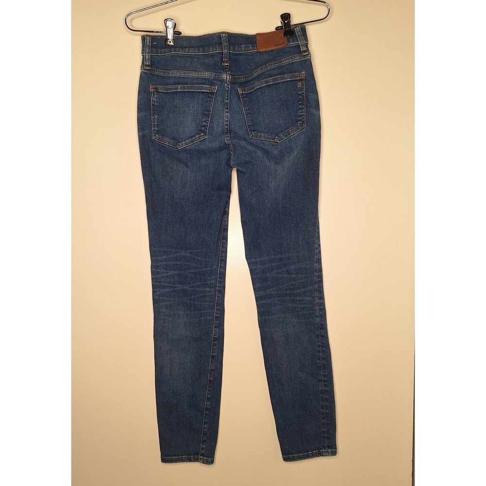 Madewell 8 Inch Skinny Jeans Medium Wash Denim Womens Size 25 - Picture 2 of 9